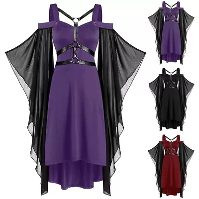 Retro Style Renaissance Maxi Dress Medieval Victorian Costume For Women • £18.20