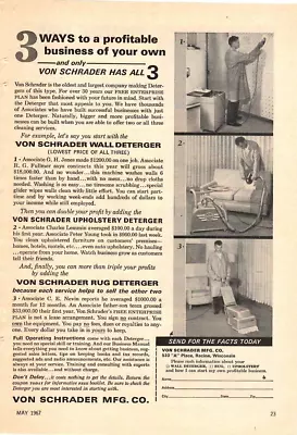 1967 Print Ad  Von Schrader Mfg Co 3 Ways To A Profitable Business Of Your Own • $11.99