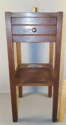 Antique Mission Oak One Drawer Cabinet Arts & Crafts Smoking Stand Ashtray • $552.50