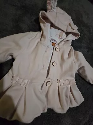 Ted Baker Baby Girls Pink Bunny Jacket Coat Age Newborn • £3