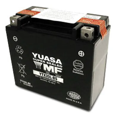 Yuasa Ytx20l-bs Maintenance Free 12 Volt Battery • $98.26