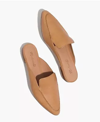 MADEWELL The Frances Skimmer Mule In Leather-Amber Brown Color-Size 9 Classic • $36