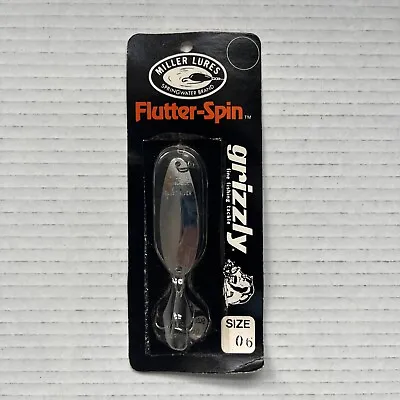 VTG Miller Lures Flutter-Spin 3  Size 06 Grizzly Fishing Lure Casting Bait New • $7.42