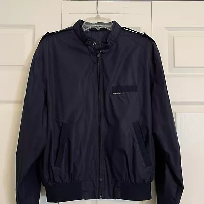 Vintage 1980s Members Only By Europe Craft Bomber Jacket Men’s Sz 44 Navy.    F • $29