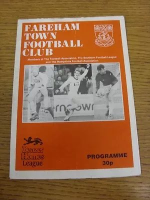 01/05/1989 Fareham Town V Bath City  (Creased). Thanks For Viewing This Item We • £3.99