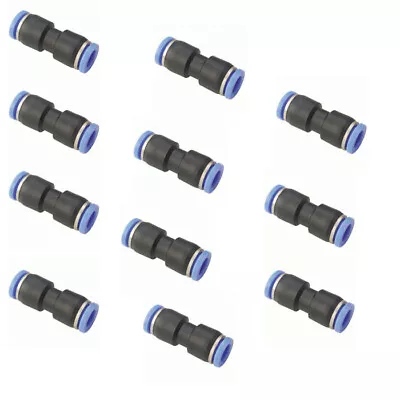 10x 5/16  OD Tube Pneumatic Straight Union Connector Push To Connect Air Fitting • $9.55