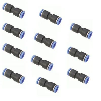 10x 5/32  OD Tube Pneumatic Straight Union Connector Push To Connect Air Fitting • $9.75