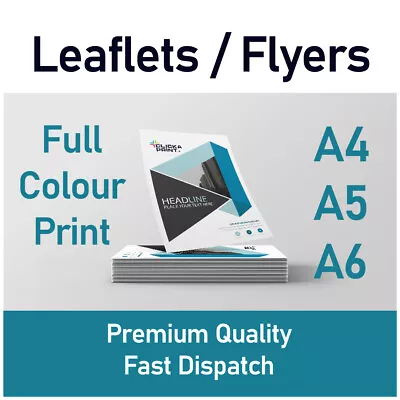 £6 • Buy Flyers Personalised Customisable Printed Flyers A4 A5 A6