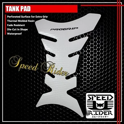 Progrip Tank Pad Protector Sticker Decal Gel Guard 3d Perfortaed Glossy White • $16.95