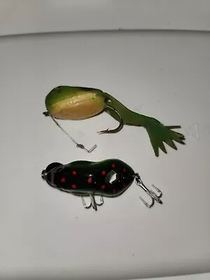 2 Vintage Frog Fishing Lures • $5