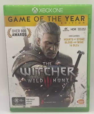 The Witcher 3 Wild Hunt Game Of The Year Edition Xbox One | VGC | FREE POSTAGE • $21.25