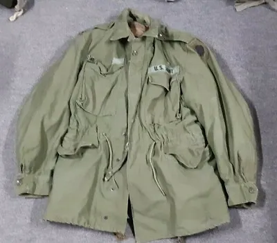 Vintage M1951 M51 USGI Sateen Cotton Field Jacket With Liner Medium #1220 • $155.68