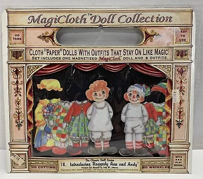 Vintage Paper Dolls Raggedy Ann And Andy Magicloth Doll Collection  1997 Crafts • $19.18