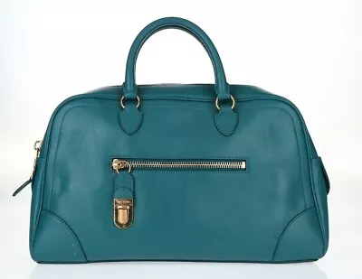 MARC JACOBS 'Venetia' Teal Satchel Handbag Large • $509.15