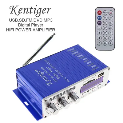 2CH Stereo Amplifier HiFi Power Audio Music MP3 FM AMP Car Home Karaoke W/Remote • $19.19