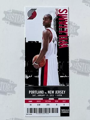 2011 New Jersey Nets At Portland Trail Blazers Ticket 1/15/11 • $6