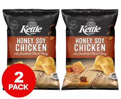 2 X Kettle Potato Chips Honey Soy Chicken 165G • $13.77