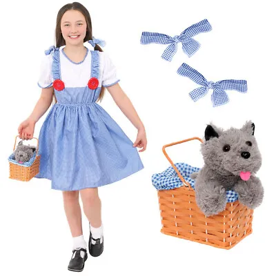 Girls Dorothy Costume Add Basket School Book Week Fancy Dress Childs Character • £15.99