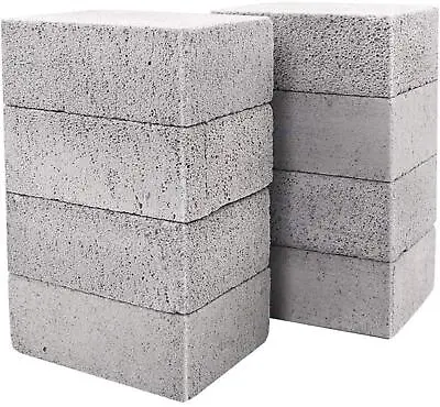 8 Pack Grill Griddle Cleaning Brick Block Pumice Stones For Removing BBQ Grills • $20.09