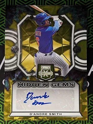 D'Andre Smith 2023 Panini Elite Extra Edition Hidden Gems Auto Gold 6/10 NY Mets • $19.95