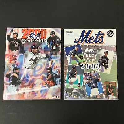 Mets 2000 Yearbook And Mets New Faces For 2000 Magazines - Lot Of 2 • $14.99