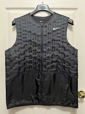 Nike Therma-FIT Repel Full-Zip Down Golf Vest Black Men's Size XL DX6078-010 NEW • $99.99