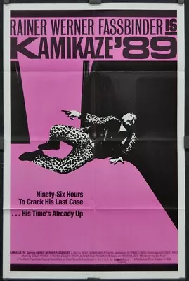 KAMIKAZE '89 Original 1983 27X41 NR-MNT MOVIE POSTER RAINER WERNER FASSBINDER • $50