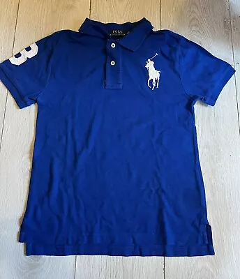 Boys Blue Ralph Lauren Polo T-Shirt Age 10 To 12 Medium • £7