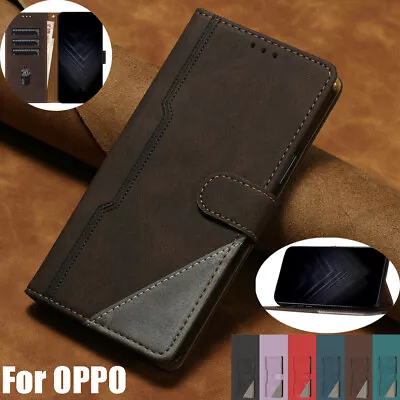 For OPPO A54 A74 5G A16 A52 A53 A57 Case Wallet Leather Card Flip Stand Cover • $12.99