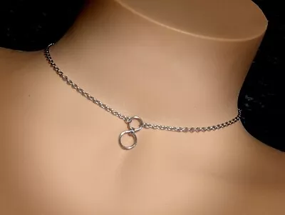 O Ring Day Collar  * 100% Stainless Steel * BDSM Kink Ddlg • $25