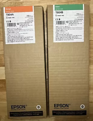 Epson Green Ink T804B Genuine 700ML  + T804A 700ml Of Exp • $200