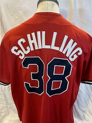 Vintage Majestic Boston Red Sox Curt Schilling Jersey Men’s XL #38 MLB • $27.95