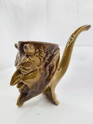 Rare VTG Soviet Ceramic Cup Water Drinker Mephistopheles Devil Figurine Majolica • $69.90