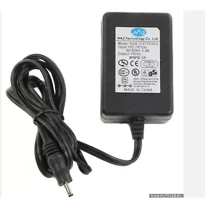 Genuine NAZ Tech 5V Dc 60/50Hz 0.4A 3.5mm X 1.5mm AC Power Adapter NSA-0181F05KO • £10