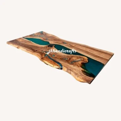 Ocean Resin Epoxy River Dining Center Side Coffee Table Top Office Interior • $234.15