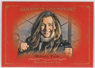 2016 UFC MIESHA TATE Upper Deck Goodwin Champions #64 MMA Card ROYAL RED • $3.99