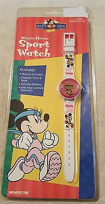 Vintage Walt Disney Minnie Mouse Sport Wrist Watch Digital NIP Kids Girls • $11.39