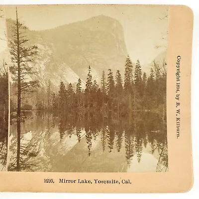 Yosemite Park Mirror Lake Stereoview C1894 California Valley Forest Trees A1799 • $14.95