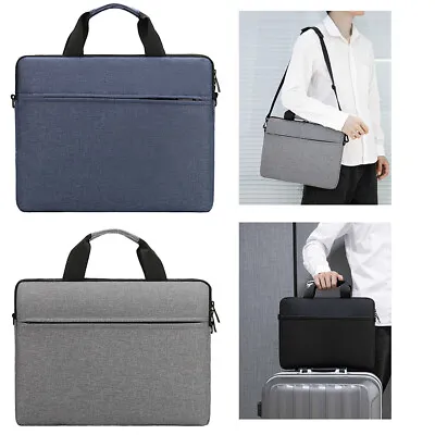 15.6 Inch Laptop PC Waterproof Shoulder Bag Carrying Soft Notebook Case Cover Uk • £7.59