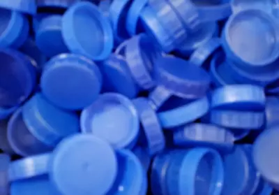 100 X BLUE Plastic Milk Bottle Caps Lids Tops Cleaned Great For Arts & Crafts • £3.99