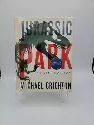  Michael Crichton Signed Jurassic Park The Gift Edition  • $265