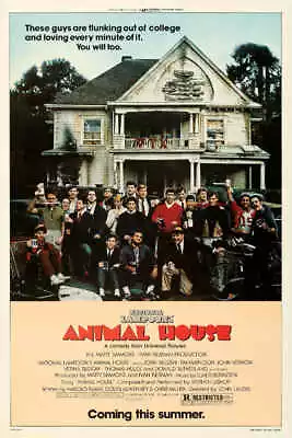 1978 ANIMAL HOUSE VINTAGE COMEDY MOVIE POSTER PRINT STYLE B 36x24 9MIL PAPER • $39.95