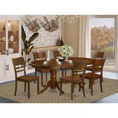 Pc  Set  Vancouver  Table  With  A  17in  Leaf  And  6  Wood  Kitchen ... • $925.61