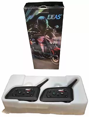 EJEAS V6 Pro Motorcycle Helmet Bluetooth Intercom Headset Communication System • $69.99