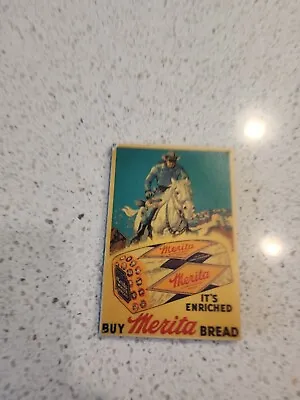Vintage Lone Ranger Buy Merita Bread Kitchen Refrigerator Magnet • $19.99