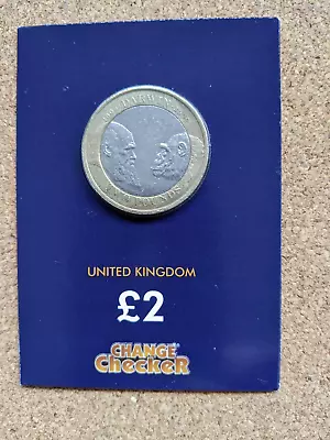 £2.00 Coin Charles Darwin 200 Anniversary(2009.) Change Checker Packaging. • £10.99