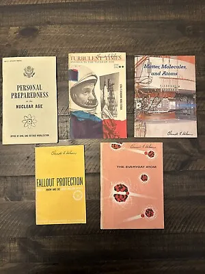 Vintage Nuclear Fallout Shelter Cold War Civil Defense Book Ephemera Educational • $49.99