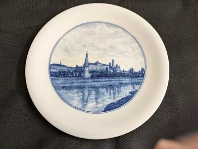 Vtg. Meissen? Large Scenic Plate; Blue/white Porcelain. 12 . • $175