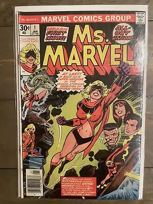 Ms. Marvel #1 1st Appearance Of Carol Danvers As Ms Marvel 1977 Key Rare Fn  • £79