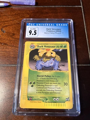 $30 • Buy GRADED!!! CGC 9.5 - Dark Venusaur - #7 - Best Of Game - Promo - Pokemon TCG